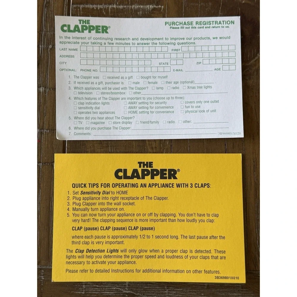 Sold‎  Clap On! Clap Off! The Clapper! Control Wall Outlet Adapter